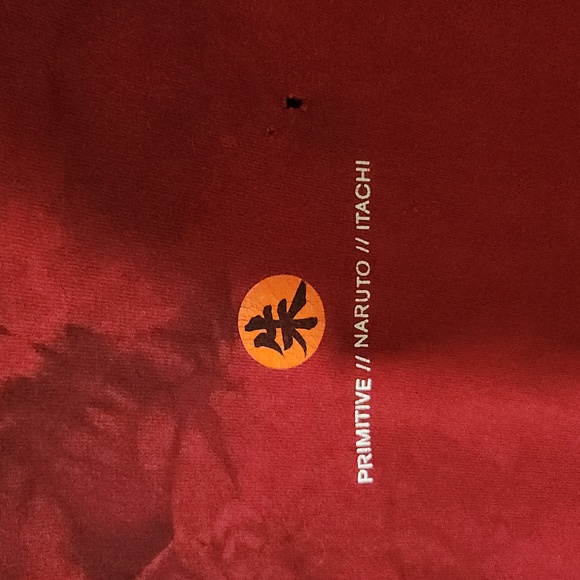 Primitive x Naruto Crows Washed Burgundy T-Shirt - Picture 3 of 4